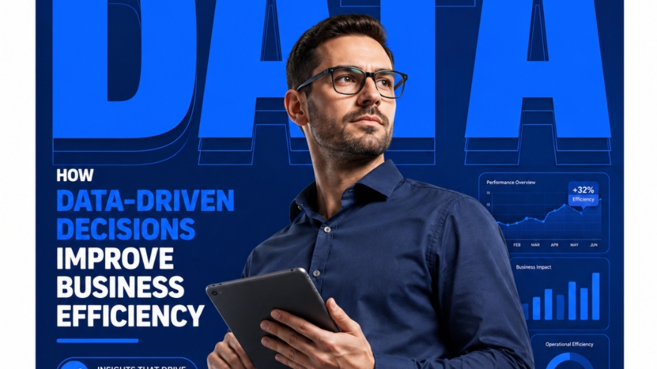 Business professionals analyzing data dashboards and performance reports to improve operational efficiency.