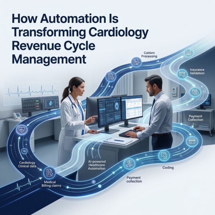 Automated cardiology revenue cycle management system